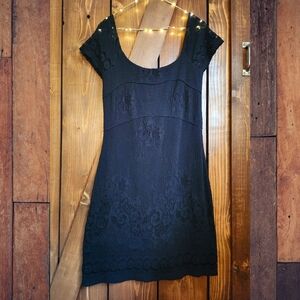 Free People Black Lace Dress